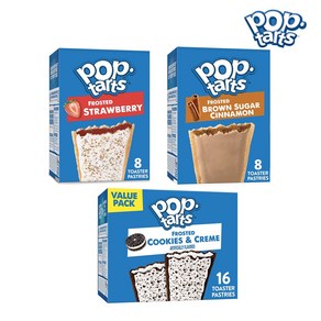 켈로그 팝타르트 프로스트 ﻿3종 / Kelloggs Pop Tats Fosted, 쿠키앤크림(16개입), 768g, 1개