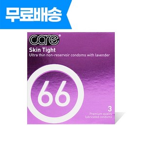 누케어 66 호루형 무꼭지 밀착 울트라씬 콘돔 3P, 1개, 3개입