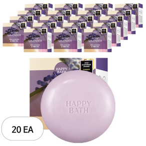 해피바스 오리지널 컬렉션 목욕 비누 솝라벤더향, 90g, 20개입