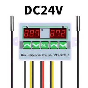 온도제어기 조리용 듀얼 STC-3008 디지털 온도 조절기 프로브 12V 24V 220V, 02 DC 24V, 02 DC 24V_01 CHINA