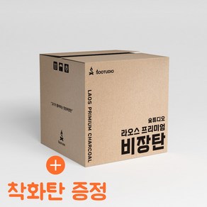 두번구운 라오스 비장탄 백탄 바베큐 캠핑숯, 3kg+착화탄, 1개