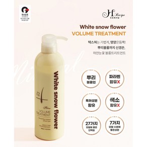 하얀눈꽃샴푸 500ml 눈꽃볼륨트리트먼트 500ml 선택가능 두피 탈모관리 헤어에센스 모든모발용, 1개