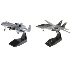 GHSHOP 1/100 A-10 공격 비행기 F-14 Tomcat 미국 전투기 다이 캐스트 모델