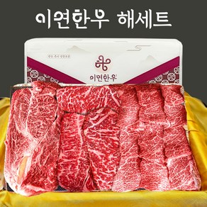 이연한우 1++ 투뿔 구이용 한우선물세트 해세트(등심+채끝+살치), 1개, 2kg