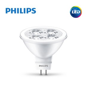 필립스 LED 에센셜 MR16 램프 5W GU5.3 MR전용 안정기, 전구색, 1개