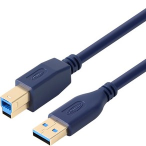 넷메이트 NM-UB320DB USB3.0 AM-BM 케이블 2m 블루, 1개