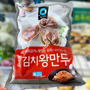 청정원 민속 김치왕만두, 상세내용참조, 3개, 770g