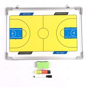 농구 전술 전략 포메이션 작전판 전술판 전략판 화이트 보드 마카 지우개 선수 자석 세트, 1개