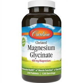 칼슨 킬레이트 마그네슘 글리시네이트 400 MG 240 정 Calson CHELATED Magnesium Glycinate, 1개, 240정