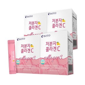 보뚜 저분자 피쉬 콜라겐 비타민C 히알루론산 유산균 4박스, 60g