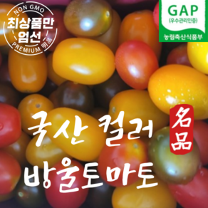 국내산 컬러 대추 방울토마토, 1박스