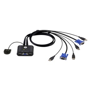 ATEN 에이텐 CS-22U 2포트 USB 케이블 KVM 스위치