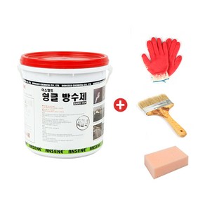 안새내 옥상방수 슁글지붕방수 슁글박사 4KG + 붓 + 장갑 + 스펀지, 적갈색 4KG + 붓 + 장갑 + 스펀지, 1개