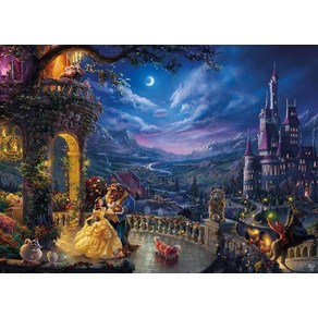 Ceaco - Thomas Kinkade 디즈니 미녀와 야수 춤추는 달빛 1000피스 직소 퍼즐