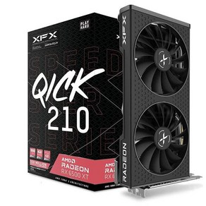 XFX Speedste QICK319 RX 7800 XT 코어 게이밍 그래픽 카드 16GB GDDR6 HDMI 3xDP AMD RDNA 3 RX-78TQICKF9, RX 6500 XT, 3) RX 6500 XT