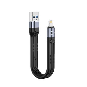 아이폰 10W USB A타입 8핀 라이트닝 외장 하드 메모리 미니 케이블 PD 고속충전 보조배터리 케이블, 1개