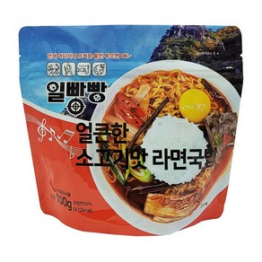 일빵빵 얼큰한 소고기맛 라면국밥 100g 비상식량 전투식량, 1개