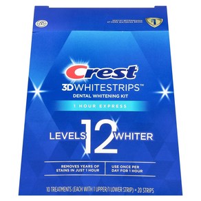 크레스트 Crest 3D white 화이트strips 미백 키트 1시 익스프레스 스트립 20개