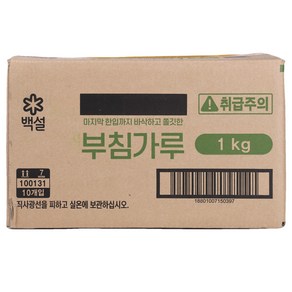 백설 국내산 찹쌀 부침가루 10kg 업소용 대용량 식당용, 1개