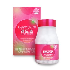 사과초모식초 레드초 애플사이다비니거 애사비 메타바이오틱스 유산균 900mg x 60정 (1박스), 1개