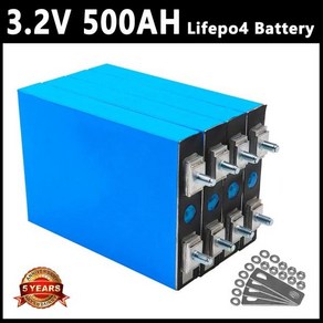보트 골프 카트 RV용 리튬 다리미 인산염 배터리 DIY A등급 충전식 셀 Lifepo4 3.2V 300AH 400AH 500AH 12V 24V 48V, 1개, 1개입
