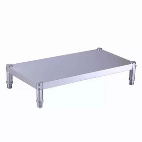 작업대 스탠딩 바닥선반 낮은작업대 주방 60x60x80cm 가정용 상업용 식당 다이 싱크, [홑겹] 높이 30cm, 4 기둥[부품 없음], 1개, 실버