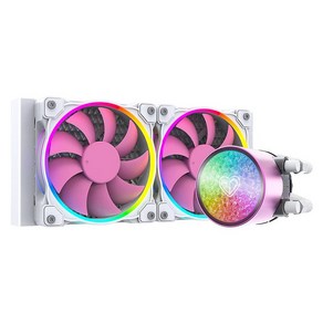 고사양 ID-COOLING PINKFLOW 240 CPU 워터 쿨러 LGA1700 호환 5V ARGB AIO 240mm 수냉 2X120mm RGB 팬 Intel 1700/115X/