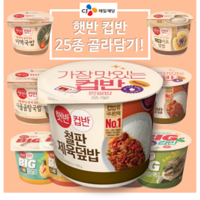 CJ 햇반 컵밥 맘대로 골라담기 25종, 256g, 1개