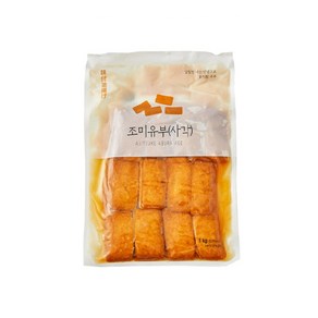 일본 사각 조미유부 60매 1kg X 10봉 1박스 [와코식품 모노], 10개