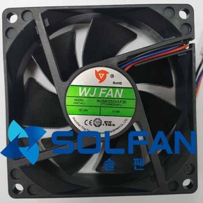 솔팬 WJS802524H-F30 DC24V FAN DC팬 80mm 사이즈 / WJ팬 / 80MM X 25MM 사이즈 / 3000RPM / MADE IN CHINA, 1개