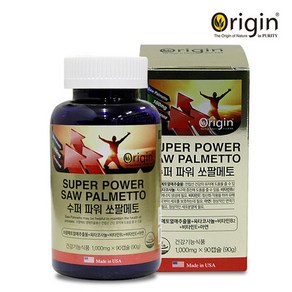 [오리진] 수퍼 파워 쏘팔메토 100 (1000mg x 90캡슐), 90정, 1개