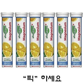 알타파마 발포비타민 마그네슘 90g 6개세트 altaphama Magnesium Bausetabletten 90g 6set, 1개, 82g