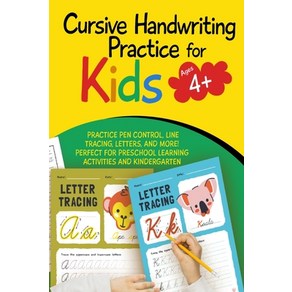 (영문도서) Cusive Handwiting Pactice fo Kids: Wokbook fo Kindegaten: Pactice Pen... Papeback, Vanesa Ruiz, English, 9798330413041