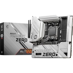 MSI B650M 프로젝트 제로 게이밍 마더보드AMD Ryzen 7000 시리즈 프로세서 AM5 DDR5 PCIe 4.0 M.2 슬롯 SATA 6Gbs USB 3.2 Gen 2