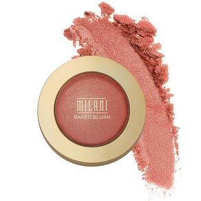 Milani 로즈 파우더 블러셔 블러썸타임 17 g 0.6 온스 크루얼티 프리 매트 또는 시머 컬러로 얼굴의 모양을 잡고 컨투어링 및 하이라이터 효과를 선사함, 1개, 선셋 패시오네