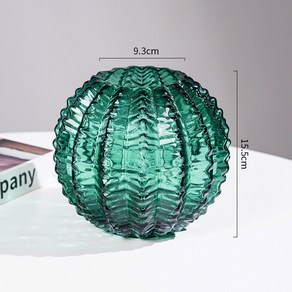 대형 유리 화기 미니달항아리 작은 10 glass 녹색 항아리 데코 유리병화분, 선인장 왜소형[그린 스몰]