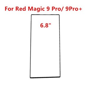 터치 스크린 전면 유리 LCD 디스플레이 아웃 패널 수리 부품 + OCA ZTE Nubia Red Magic 9Po 6 6R 6S 7 8, 09 9Po, 한개옵션1, 1개