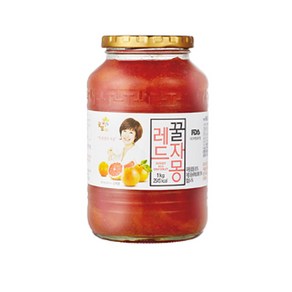 꽃샘 꿀 자몽차 과일청 1kg, 1개, 1개입