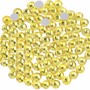[Beadsland]비즈랜드 플랫 백 라인스톤 네일 아트 공예용 - 황수정, 2880개, 황수정,SS10,2.7-2.9mm