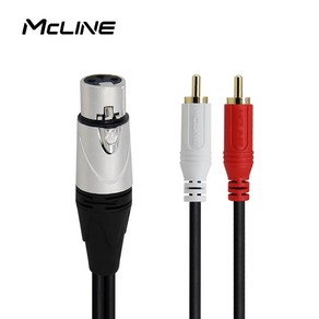 맥라인 캐논 XLR to 2RCA Y 케이블 30cm MC-HA36