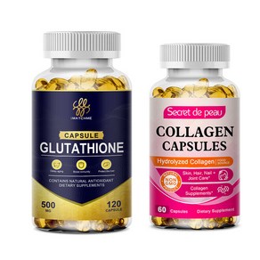 Glutathione Skin Whitening Pills Natural Anti-Aging Supplement Collagen Capsules