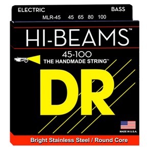 DR 베이스기타 스트링 Hi Beams 45-100 Stainless MLR-45, 1개