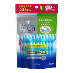 그린에버메디신 [그린에버메디신] 일본 LION 클리닉카 어금니용 Y치실 30개입, 1개, 30매