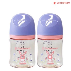 더블하트 모유실감 3세대 PPSU 젖병 160ml 노꼭지 트윈팩(2P) 5종 중 택1, 놀러올래빗, 1세트