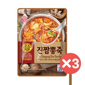 오뚜기 진짬뽕죽, 450g, 3개