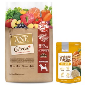 ANF 독 6Fee+ 소고기&연어 5.6kg+영양듬뿍 연어황태죽 100g