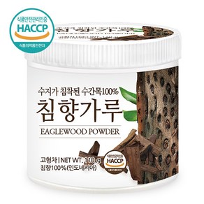 푸른들판 인도네시아 침향 분말 가루 100% 침향차 침향목 침향나무 파우더 HACCP 인증 인도네시아산, 110g, 1개