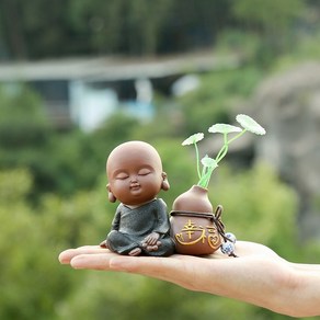 동자승 동자승인형 미니불상 조각상 스님 인테리어, 1개, B