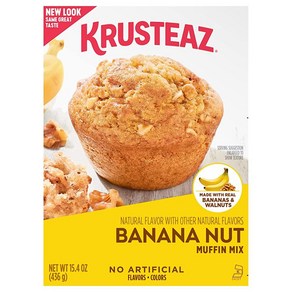 Krusteaz Banana Nut 머핀 믹스 436.6g(15oz) 박스