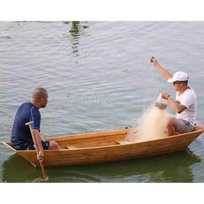 카누 보트 카약 나무 수상 배 어선 관광지 수상 레저, 3.2m 플랫테일 보트